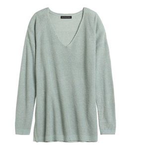 Banana Republic Linen Blend Sweater Tunic Mint